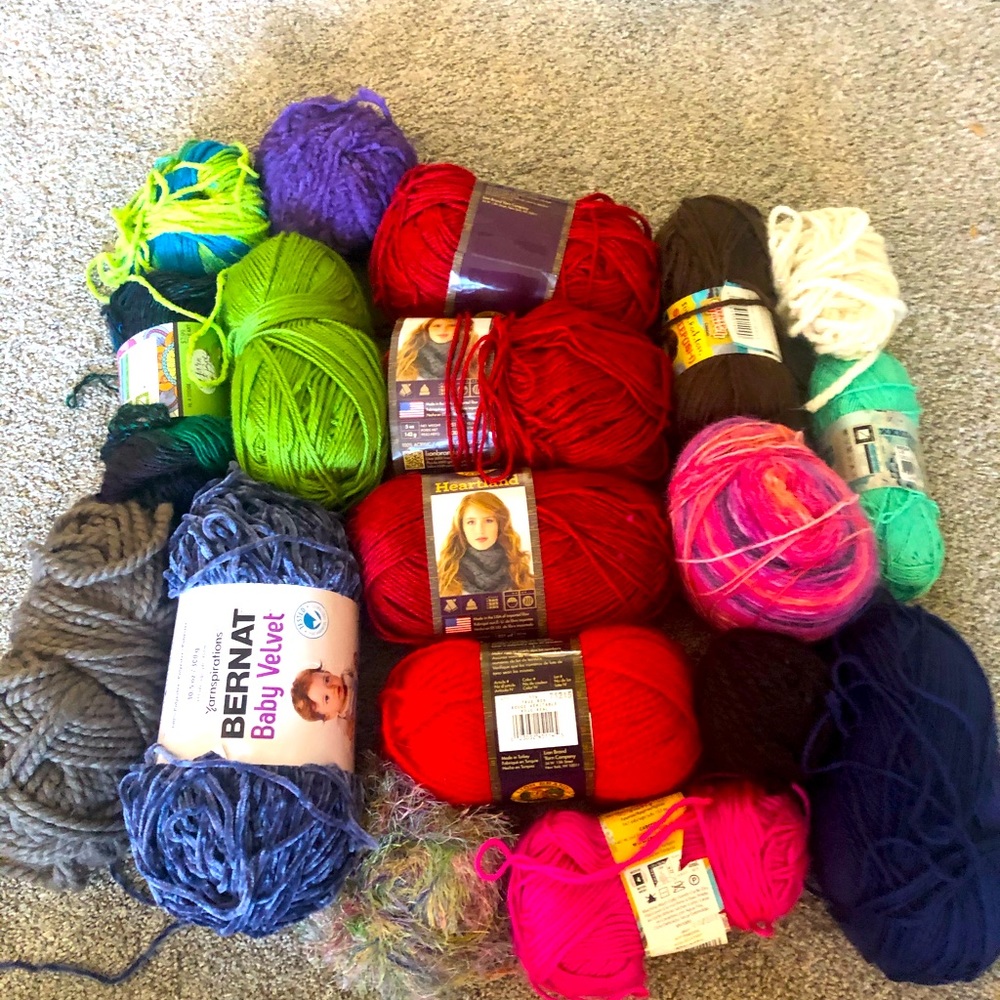 Yarn. As a lot.  Destash.
